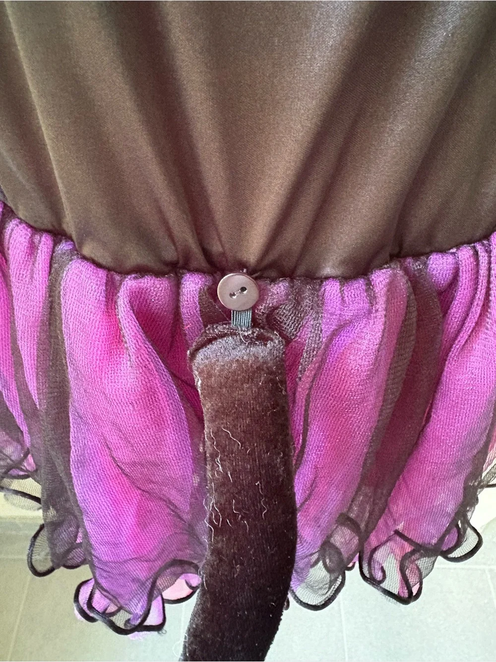 Girls Pink & Purple Bat Halloween Costume Dress up Play Size 5-6